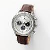 Salvatore Marra Chronograph Men's Leather Belt SM23104-SSWH Wrist Watch
