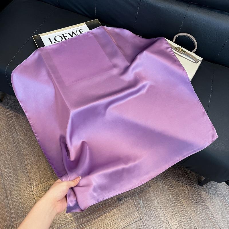 Silk scarf 71 * 71 imitation silk square scarf Korean atmosphere neck silk scarf flower pattern flower polka dot scarf