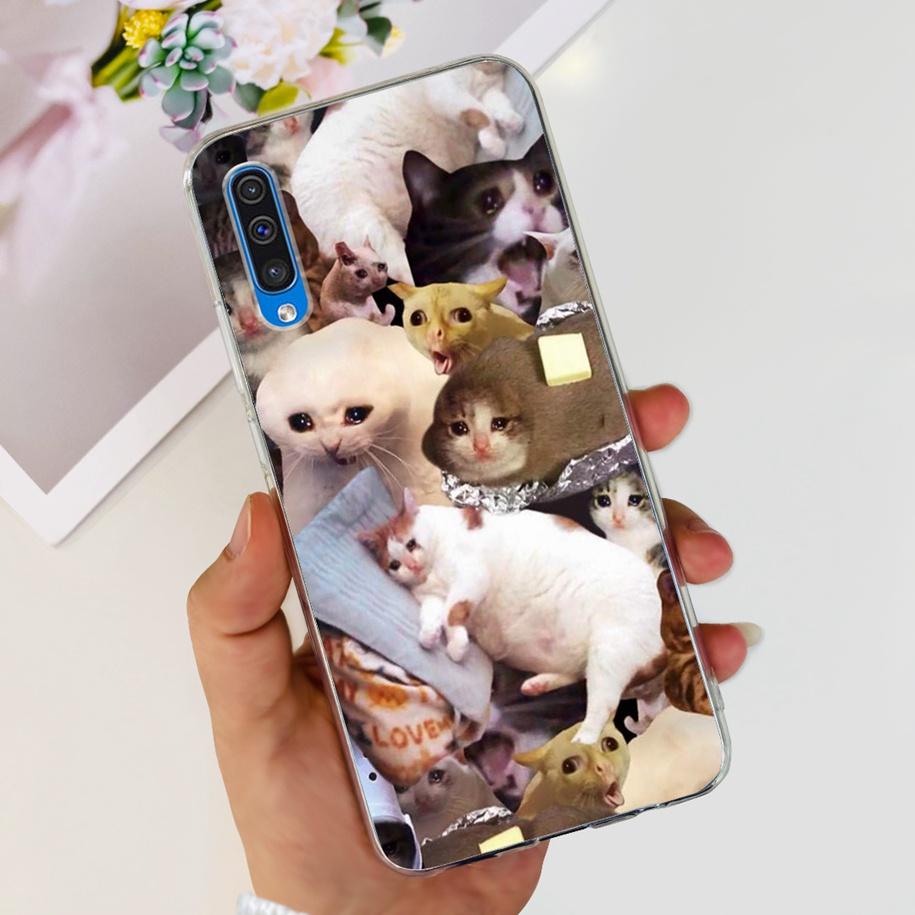 For Cover Samsung Galaxy A50 Phone Case Luxury Marble Flower Transparent Soft Bumper For Samsung A50S A30S A307F A507F A 50 Capa
