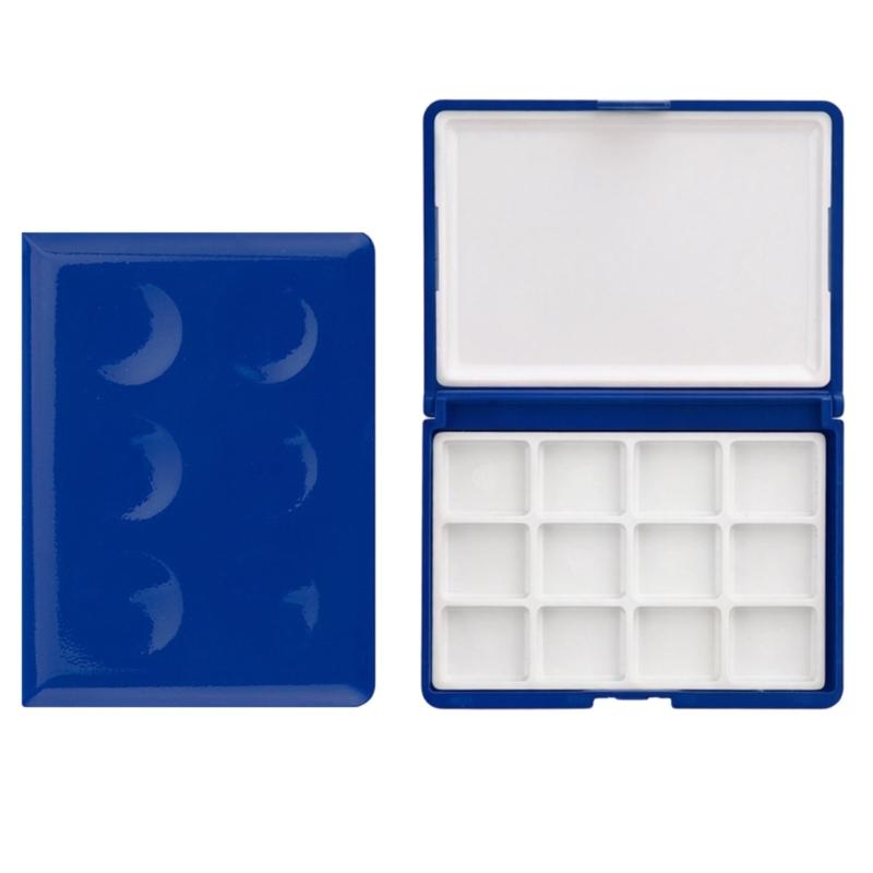 12 Section Paint Storage Box Portable Watercolor Paint Palette For Artists Students Outdoor Sketching And Art Classes