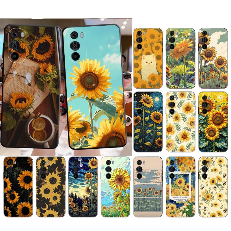 Sunflower Phone Case For Motorola Edge 60 50 40 Pro 60 50 40 30 Ultra Neo Fusion Moto G Play G Stylus G Carcasas