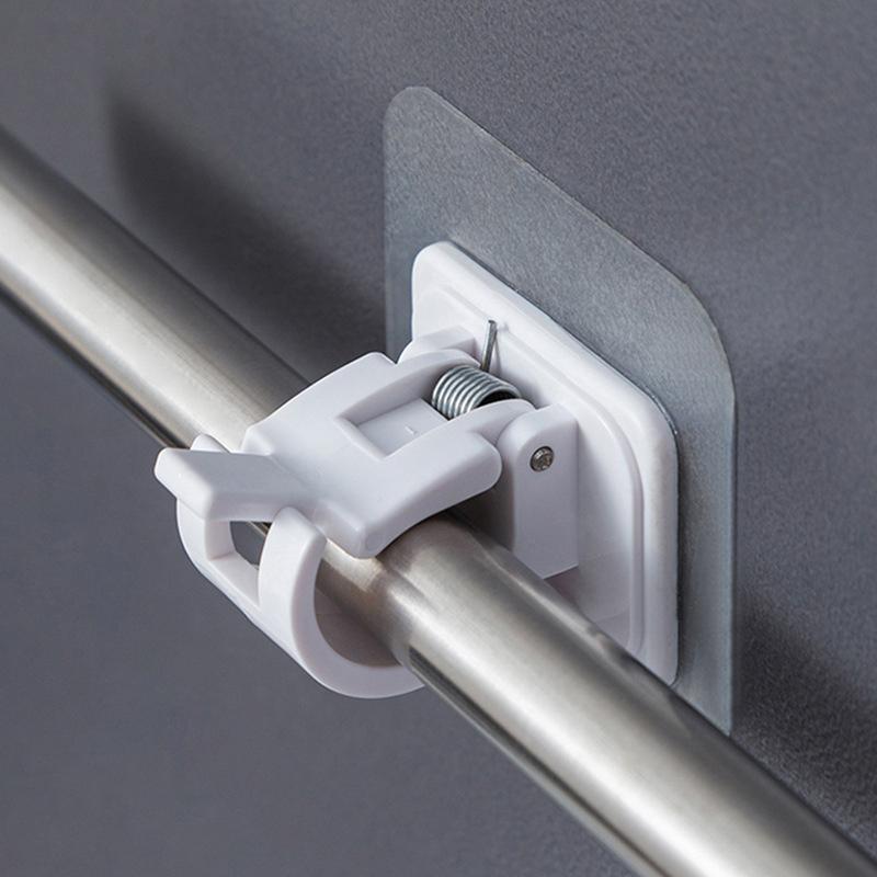 Telescopic Hook Fixing Clip For Curtains Shower Curtains Towels And Door Curtains Without Drilling