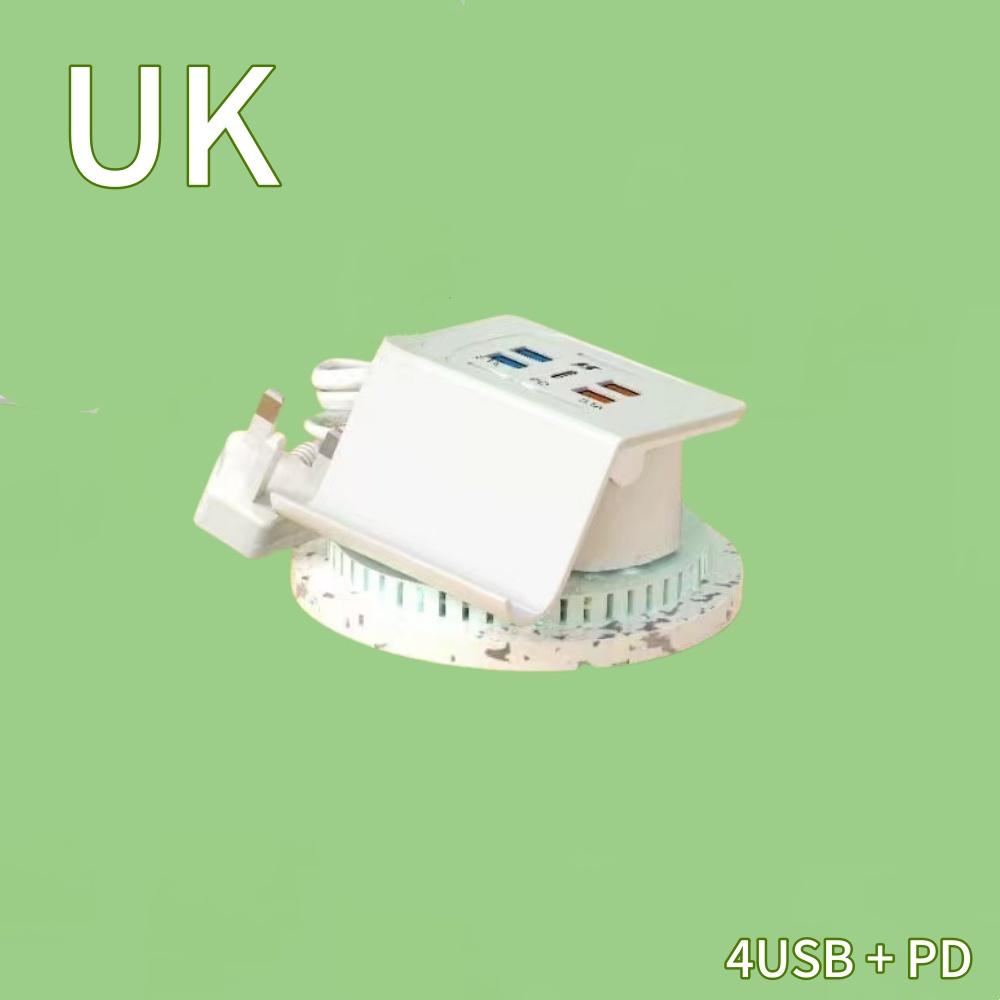 New 3.1A 6USB Multi-Port-Function Desktop Stand Mobile Phone Charger Fast Charging Socket Charging US/EU/UK Plug