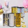 100 Yards Gold and Silver Curling Ribbon Shiny Balloon String Gift Wrapping Ribbon for Christmas Party Wedding Craft Flowers Dec