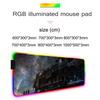 Train Mouse Pad RGB Gaming Mousepad Big LED Pad PC Desk Mat Luminous Mouse Pad Large Keyboard Mats Table Rug With Backlit