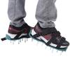 1 Pair of Lawn Aerator Sandals Heavy Duty Grass Spiked Shoes with Buckle Garden Tool (3 Straps)