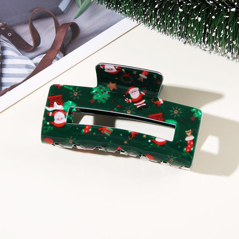 Weihnachts-Haarklammer: Weihnachtsmann, Lebkuchenmann, Schneemann, Rentier - Festliches Haaraccessoire