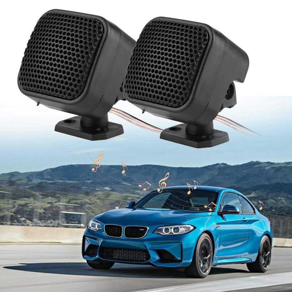 Speaker Car Mount, qiilu Speaker-Qiilu Car Tweeter, 2 Pieces Car Small Square Speaker Loud Audio Music Tweeter Loudspeaker 500W