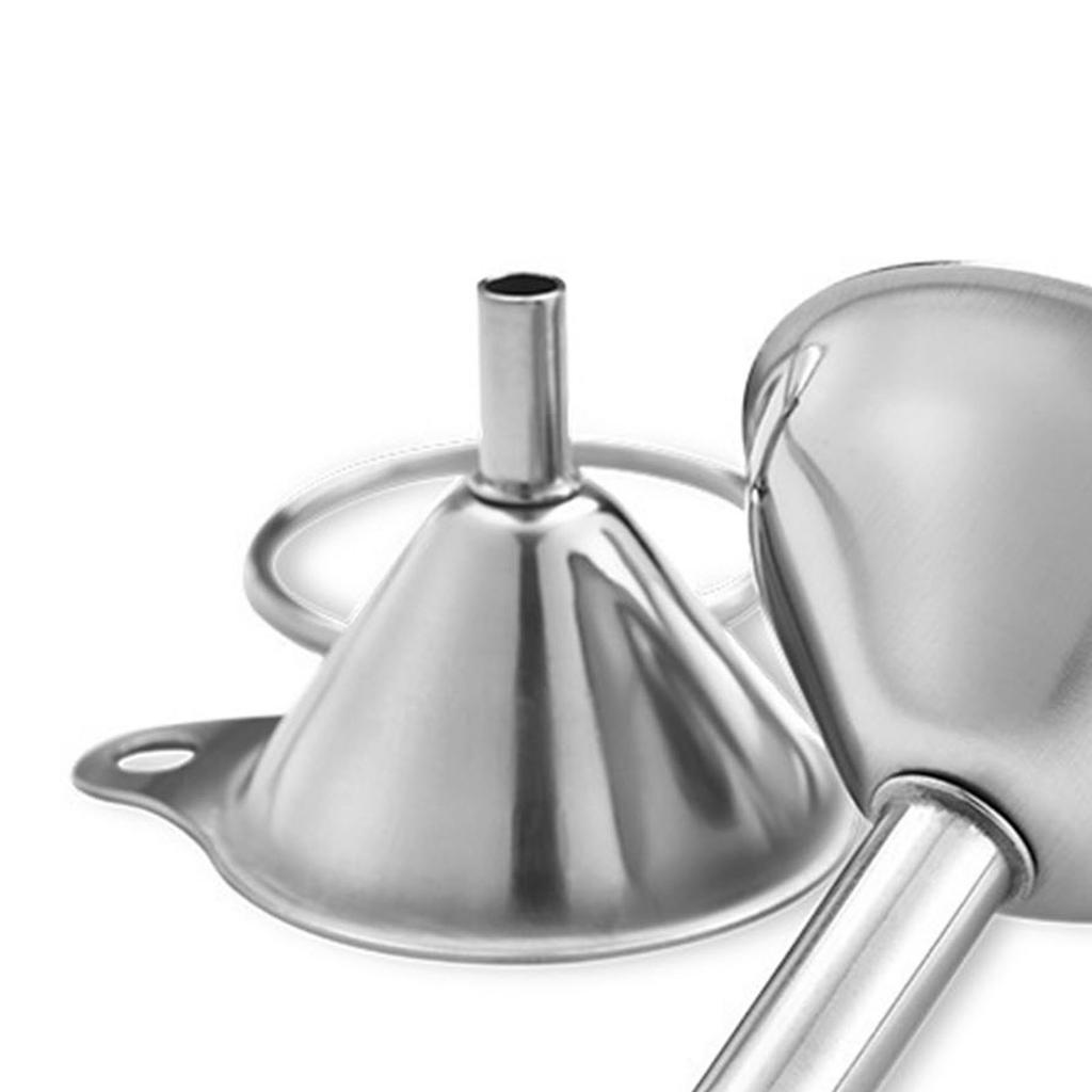 3 Pcs Stainless Steel Mini Funnels Stainless Steel Kitchen Funnel Set for Filling Small Bottles Miniature Bottles