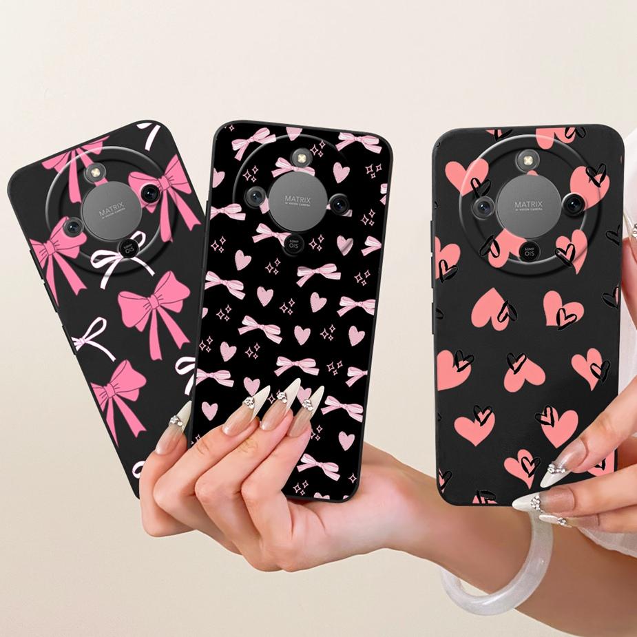 For Honor X9d Case Magic8 Lite Cute Fashion Cartoon Cover Soft TPU Phone Case For Honor Magic 8 Lite X 70 HonorX9d HonorX70 Bags