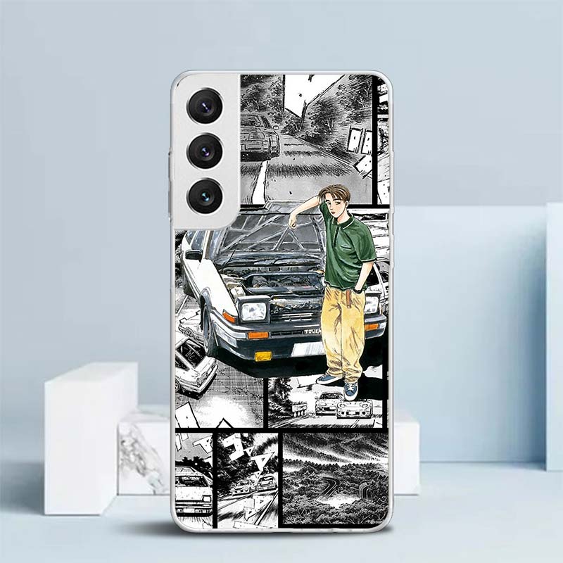 Amine Intital D AE86 Car Soft Cover for Samsung Galaxy S25 Edge S26 S24 S23 Ultra Phone Case S22 S21 Plus S20 FE Print Pattern S