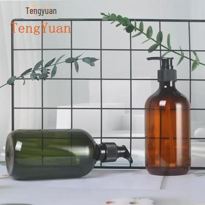 500 ml braune PET-Lotion-/Shampooflasche – Nachfüllbehälter mit großem Fassungsvermögen