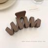 Korean Frosted Large Claw Clip - Elegant Shark Hair Accessory for Women's Updos