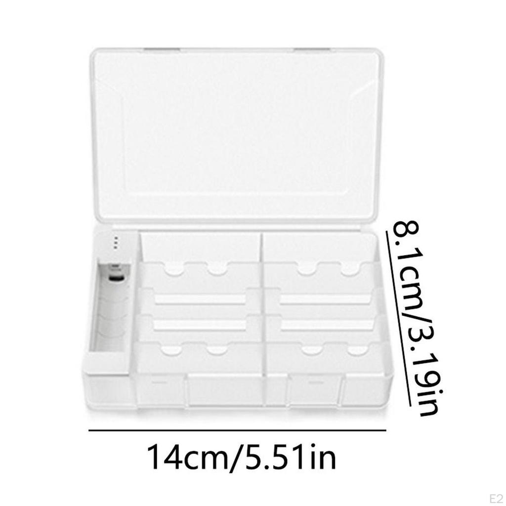 Battery Storage Case AA/AAA Container Practical Carrying Portable Stable Anti Collision