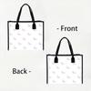 Butterfly Printed Tote Bag Casual Large Capacity Handbag for Daily Use