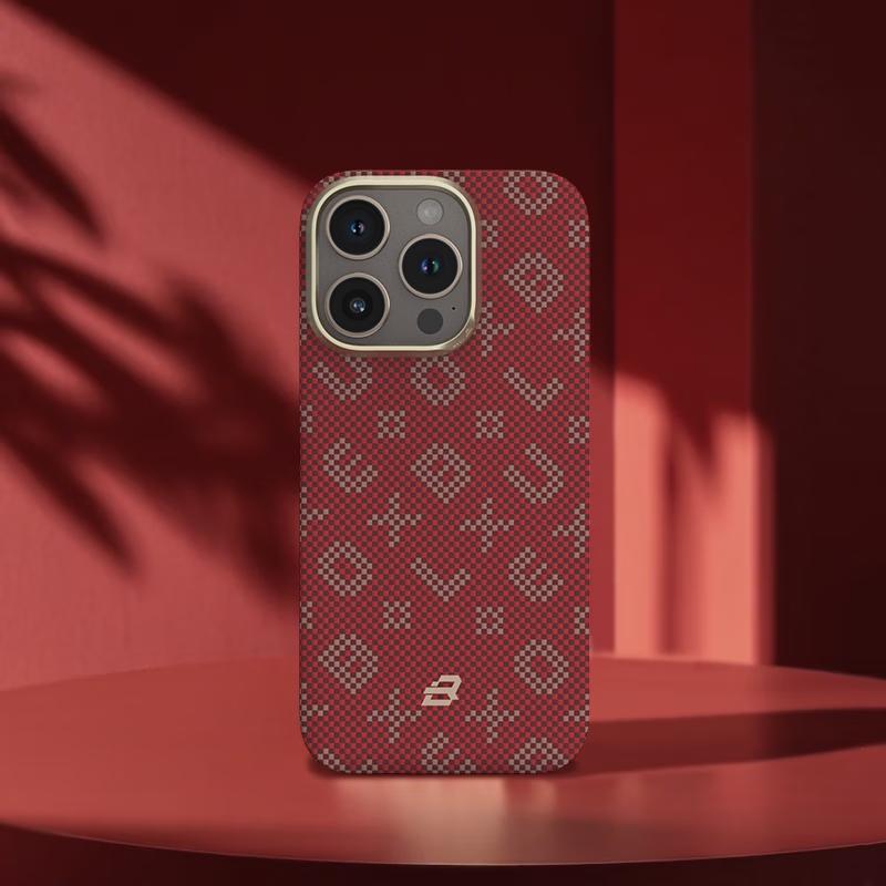 Blue Ape Mr. Gilded Code Magnetic Aramid Fiber Case for iPhone 15 Pro Max