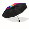 1pc Floral Bloom Automatic Open/Close Umbrella, Portable Folding Umbrella for Travel, Themed Events, It is suitable as a gift for various festivals, O