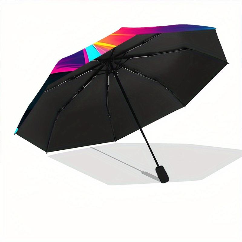 1pc Floral Bloom Automatic Open/Close Umbrella, Portable Folding Umbrella for Travel, Themed Events, It is suitable as a gift for various festivals, O
