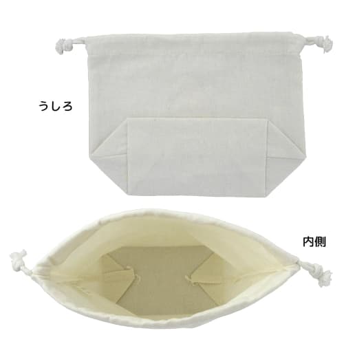 Oekakisan Drawstring Bag 080215-081113 (260/Unicorn) by Okutani Corporation, Cotton, Approx. W21xH17xD9cm, Storage Bag, Organizer, Gift