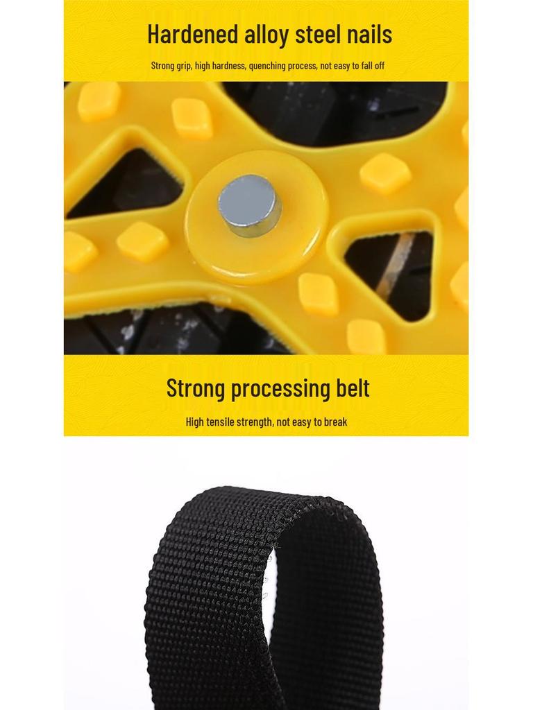 Winter Essential Car Tire Anti-Skid Chains for Mud and Snow Extrication