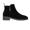 Autumn and winter frosted leather suede small short boots new cotton boots flat-bottomed soft leather ankle boots velvet warm boots