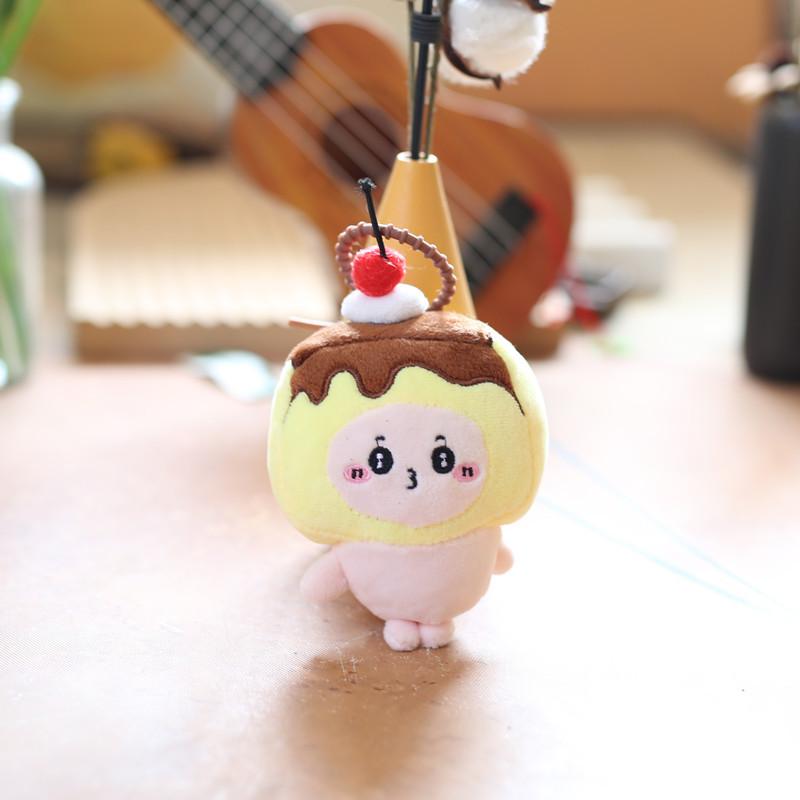 Jucărie de pluș cu pandantiv și drăguț, drăguț, transformat în cartofi prăjiți, dorada, ornament pentru agățat geantă Yaki breloc păpușă