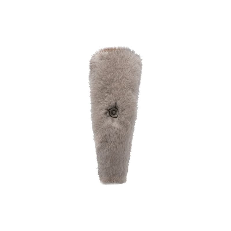 Brown Hat [serre-tete] Mink Fur Band - Sapphire Grey