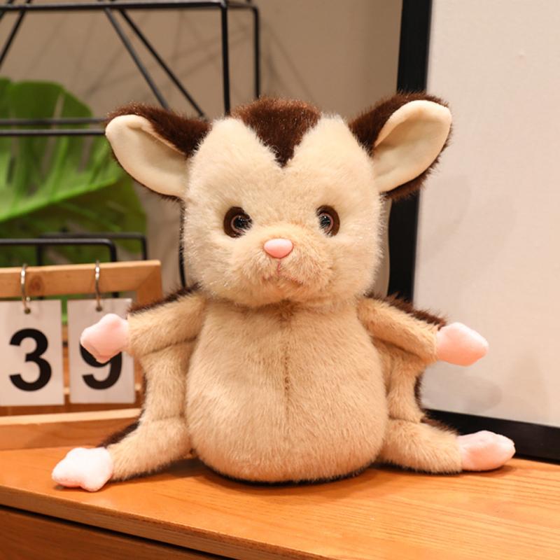 25CM Kawaii Cartoon Simulation Anime Flying Mouse Stuffed Animal Plush Toy Children s Flying Mouse Handmade Doll Festival Gift 25cm