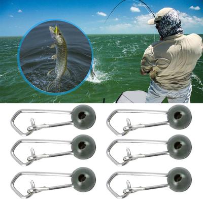20Pcs Fishing Line Sinker Lock Snaps Fishing Clips Small Mini Design Easy To Carry Freshwater Stainless Steel Snaps Fishing Tackle