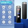 Voice Activated Recorder Type-C Rechargeable Audio Recorder with 7-Level Adjustable Voices Control for Lectures Meetings