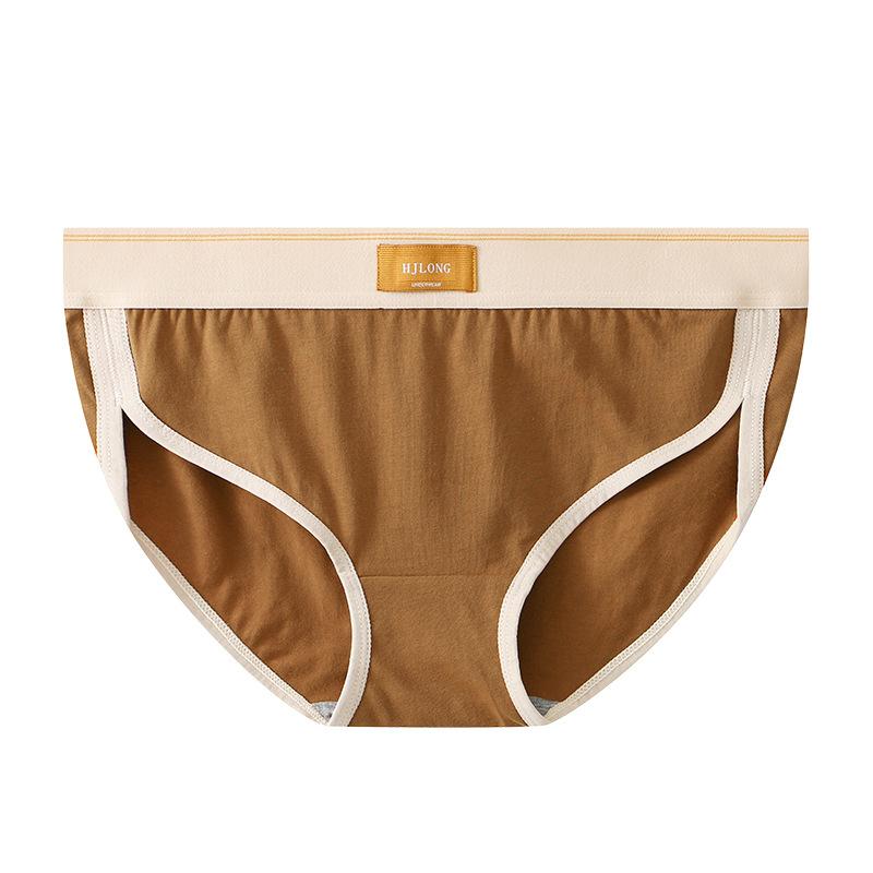 

Женское однотонное нижнее белье Женское нижнее белье-треугольники Женское хлопковое нижнее белье-треугольники больших размеров XXL коричневый