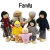 Handcrafted Wooden Family Puppets Jointed And Lifelike Ideal For Display Or Play