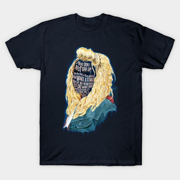 Men Black Print T-shirt Rose Tyler No-Cut Transfer Paper Print Cotton Tshirt XL тёмно-синий