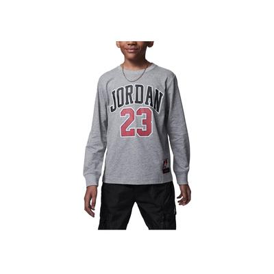 Practice Flight Letter Logo Printed Casual Long Sleeve T-Shirt Kids Tops Gray FV2490-091