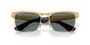 Sunglasses 0RB3875 WAYFARER DELUXE SANDBLASTED LEGEND GOLD DARK BLUE POLAR 92763R56 Polarized [Ray-Ban]