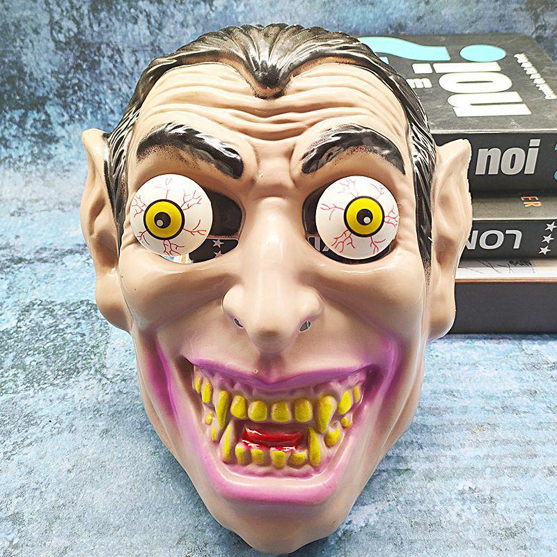 Maska Horror na Halloween Klaun z Wyskakującymi Oczami Wampir Czaszka Maska Script Kill Straszna Straszna Rekwizyty do Przebrania