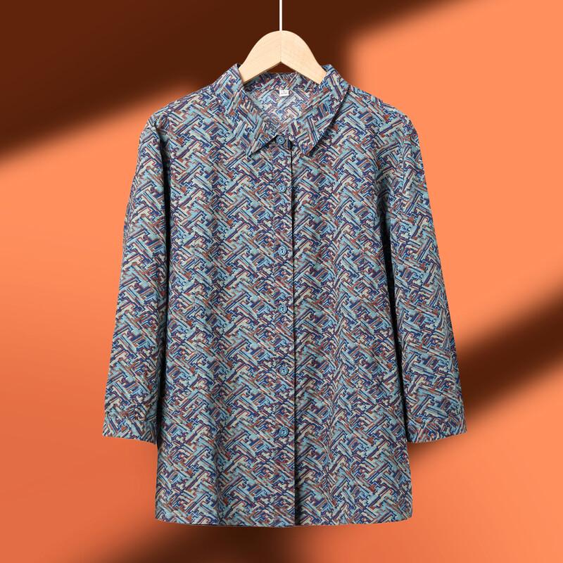 Women s Floral Cotton Loose Shirt XL