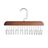 1/1pc Wooden Sling Hanger Organizer with Multiple Hook Multi-functional Women Storage Bra Hanger Home Wardrobe Storage Rack
