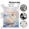 Swan pearl painting handmade DIY 5D creative ornaments living room home decoration paintingelegant princess swan castle design