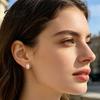 Party Earrings 6 Pairs Stud High Gloss Imitation Pearls Faux