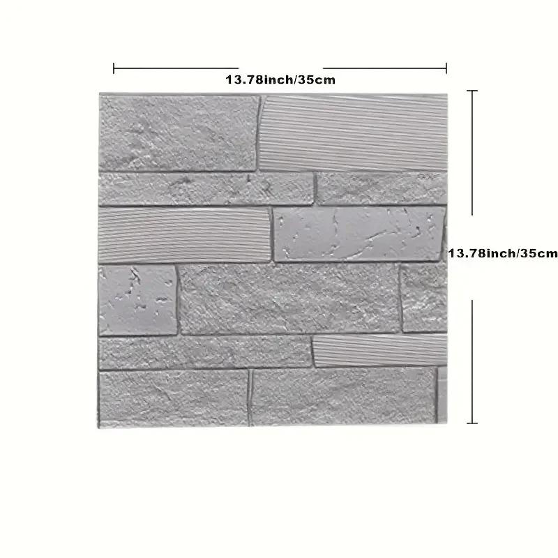 5-15PCS 35*35cm Kitchen Decorations Room Decoration Adhesive Paper for Wall Papers Home Decor 3d Panel Wall Sticker Wallpaper