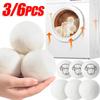 Wool Dryer Balls Softener Reusable Home Laundry Fleece Dryer Ball 4/5/6/7cm Clothes Drying Ball Washing Machine Accessories