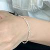 ctwins Silver925 Rectangle Chain Bracelet
