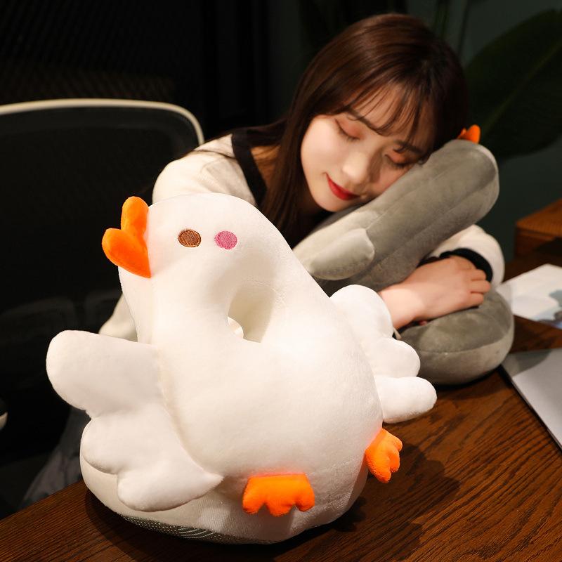 Creative Goose Nap Pillow Plush Toy Office Pillow Nap Ice Vine Pillow Student Breathable Pillow Birthday Gift