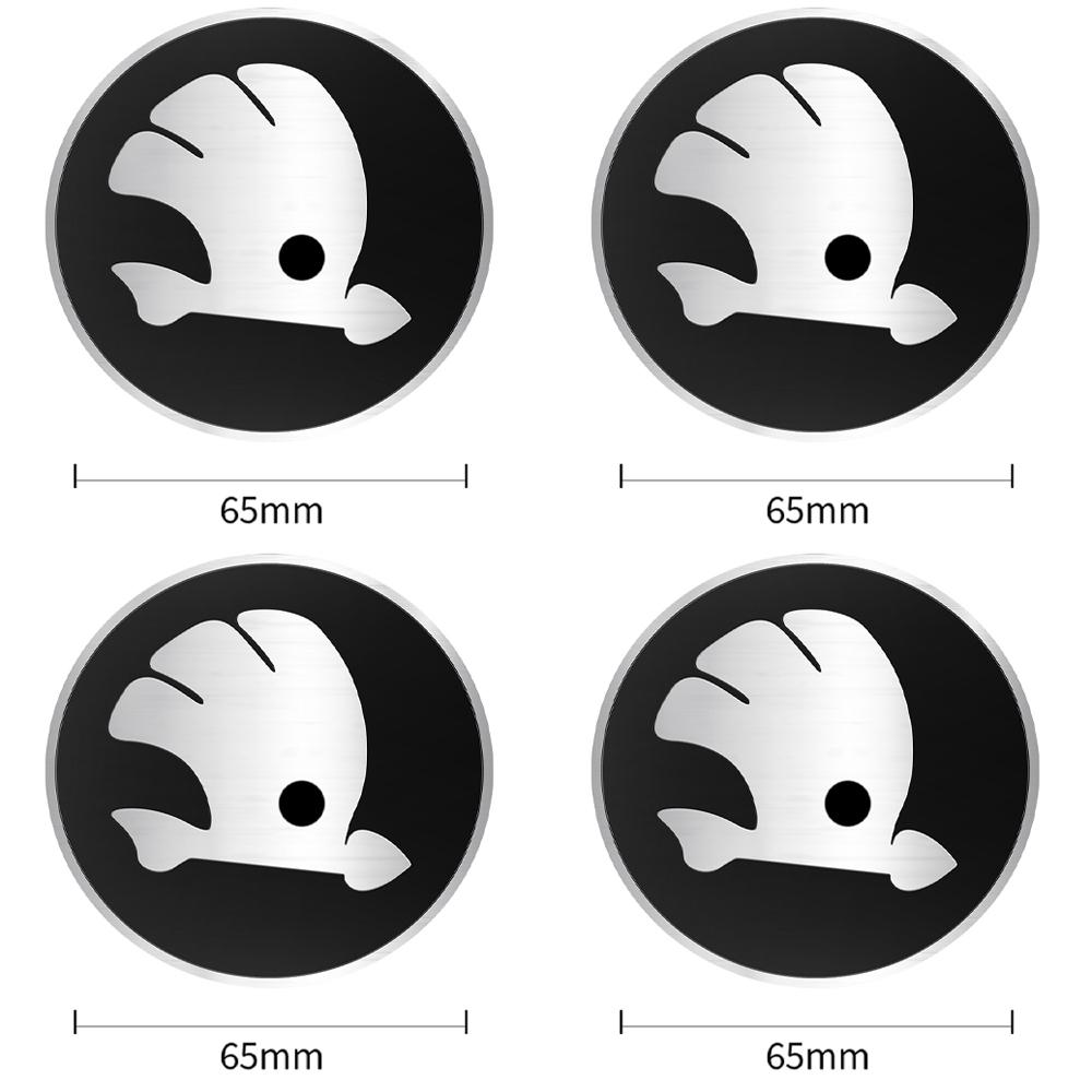 2025 Nowe 4 szt. 56/60/65/68 MM Naklejki na środkowe kołpaki do felg samochodowych Pokrywa felgi do Skoda Octavia A5 3 2 VRS Vision Kodiaq Favorit Rapi
