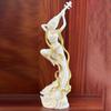 Home Decoration Accessories Ivory Fruit Wood Carving Dunhuang Flying Beauty Ornament Chinese Classical Living Room Decorations