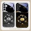 Circle Lotus Golden Dot For Samsung A 20 30 22 23 24 25 26 31 32 33 34 35 42 50 51 52 53 54 55 56 70 71 72 73 glass phone case