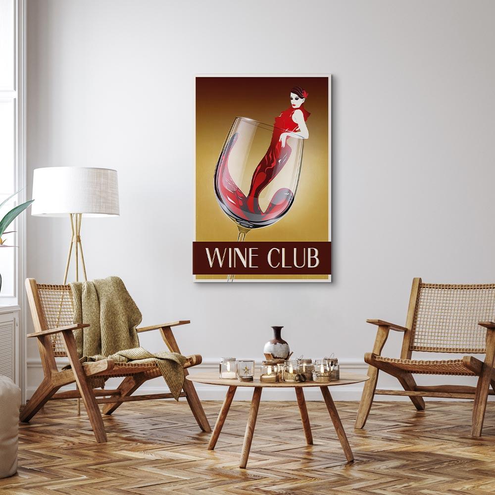 Obraz - Wine Club (1-Częściowy) Pionowy