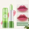 Rossetto Aloe Vera Che Cambia Colore Lunga Durata, Idratante, Balsamo Labbra Attivato dalla Temperatura, Resistente allo Sbiadimento, Cura Nutriente per le Labbra