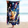 1PC Custom Name Space Adventure Beach Towel Highly Absorbent And Sand-Resistant Towel for Swimming, Pool, Yoga, And Travel Lightweight